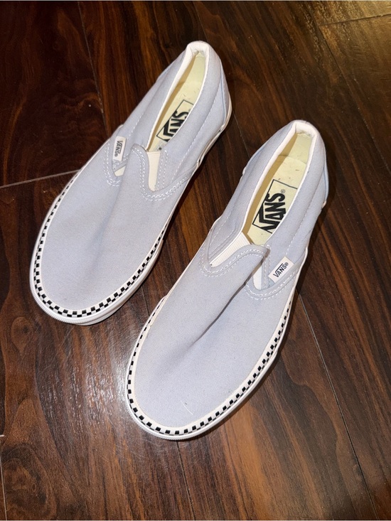 Vans Other - Vans Slip-On Canvas Loafers in Light Gray